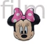 Disney Minnie Head 3D formapárna, díszpárna 35 cm Velúr