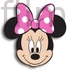 Disney Minnie Head 3D formapárna díszpárna 35 cm Velúr