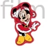 Disney Minnie Jolly karácsonyi 3D formapárna, díszpárna 35 cm Velúr