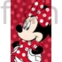 Disney Minnie Red mikroflanel takaró 100x150cm